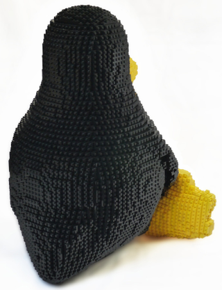 Illustration for article titled Tux the Linux mascot looks adorable in brick
